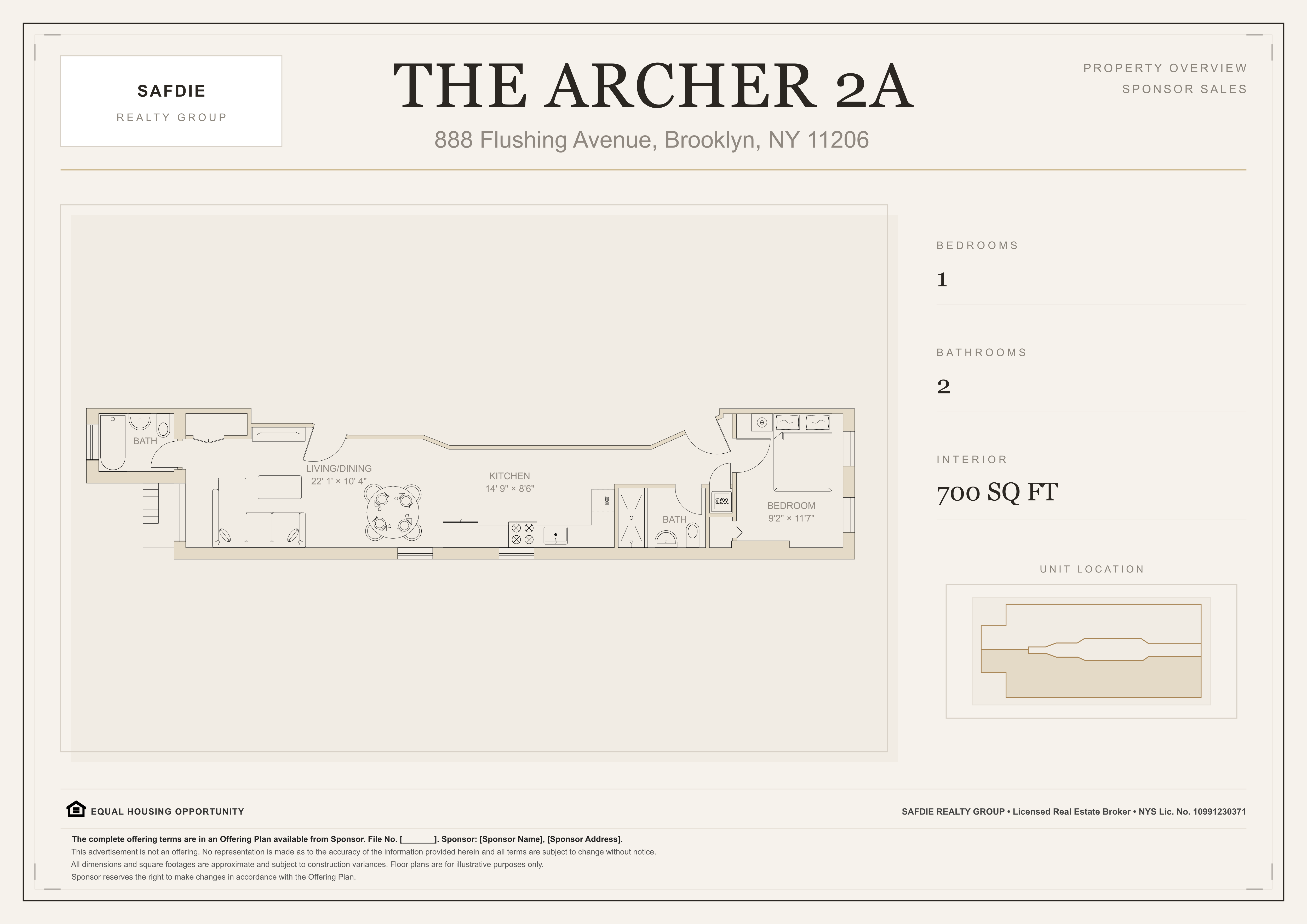 Unit 2A floor plan