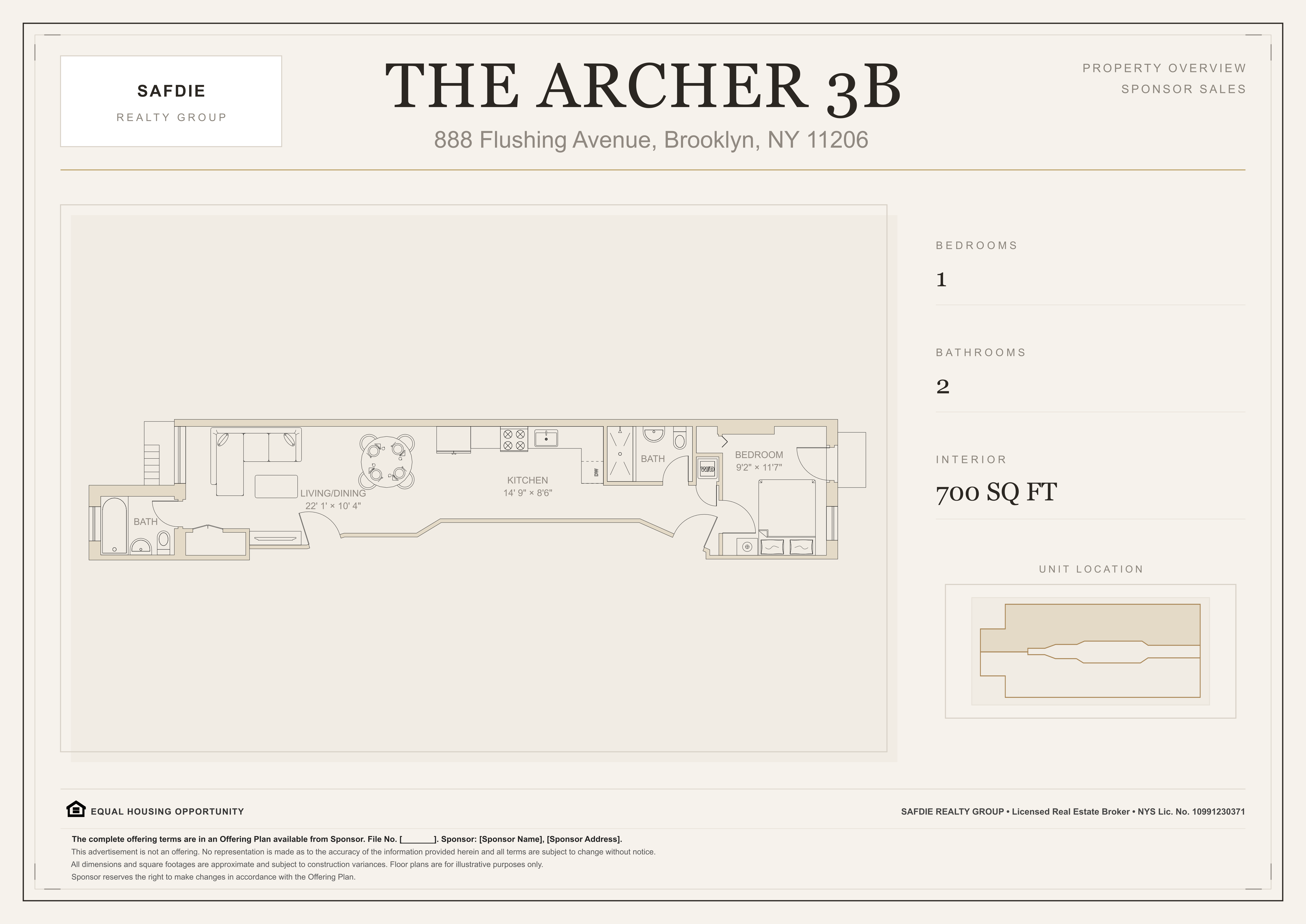 Floors 3-4 B-line floor plan
